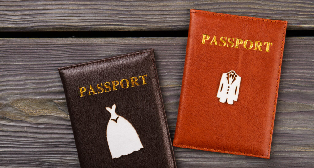 Marriage and travel concept